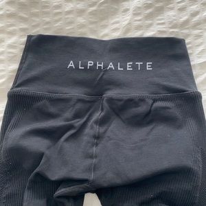 Alphalete black leggings with mesh detailing